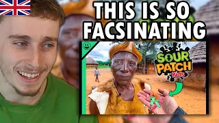 Brit Reacting to African Tribes Try American Candy!! Guess Which One They HATE!!