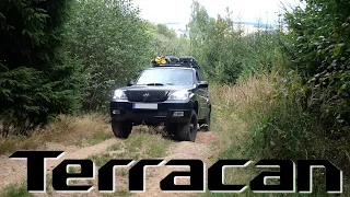 The road to the transmitter on the hill | offroad |  Hyundai Terracan
