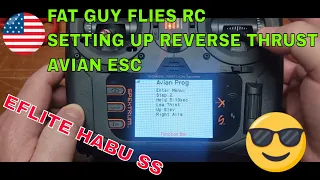 Fat Guy Flies Rc How to setup reverse thrust  on the Eflite Habu SS's Avian ESC