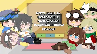 MCYT react to Skephalo (F.t: Dadboyhalo, PapaSkeppy, + Blaze!Sapnap)