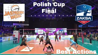 Clévenot vs Kaczmarek - Scout View - Jastrzębski Węgiel vs ZAKSA - Polish Cup Final - Highlights