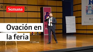 Ovación para Agustín Laje tras su conferencia en la Feria del Libro | Semana noticias