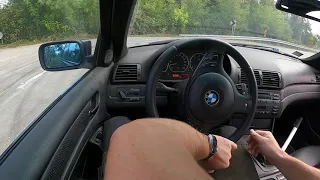 Bmw e46 330d doing donuts lsd dsc off cab view pravimo krofne pogled iz kabine