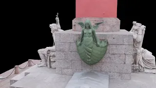 3D-модель ростральная колонна Стрелка Васильевского о-ва