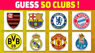Guess 50 Football Clubs by their Logos | Football Logo Quiz