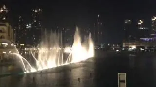 Time to say Goodbye , Dubai fountain