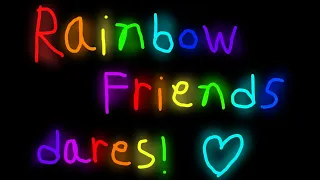 Rainbow friends dares! ❤️🧡💛💚💙💜💖 (Lazy thumbnail) #dare #rainbowfriends #roblox #funny #gachanox