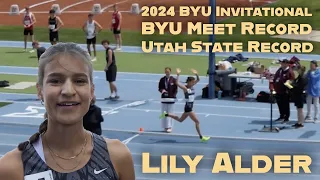 2024 BYU Invitational 800m Meet Record