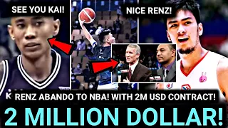 Goodnews! 2 MILLION DOLLAR! RENZ ABANDO NBA CONTRACT! Naunahan Pa si KAI SOTTO! Todo Hakot Si Renz!