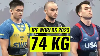 74 kg at IPF WORLDS 2023 / JOHANSSON vs MONIGATTI vs TAYLOR