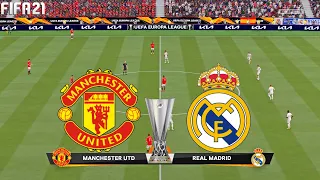 FIFA 21 | Manchester United vs Real Madrid - UEFA Europa League - Full Gameplay