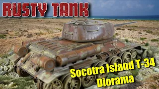 Socotra Abandoned T-34 Tank Diorama | 1/35 Scale Model