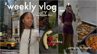 weekly vlog| a productive week in my life 🤍 getting my life together, new habits, learning to cook