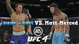 Isaac Frost Vs. Matt Merced : UFC 4 Gameplay (Legendary AI Vs AI) (PS5) (G.O.A.T.S. Vs Merced)