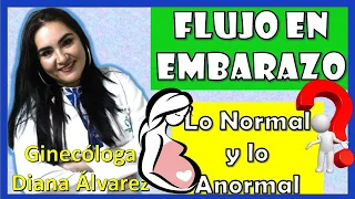 FLUJO durante el EMBARAZO, CAMBIOS NORMALES y ANORMALES, por Ginecologa Diana Alvarez