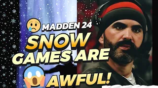 Snow sucks in MADDEN 24 - Winter Woes #MADDEN #nfl  #snow #gameplay