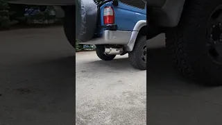 Toyota Hilux Surf 1kz-te exhaust sound Suxon muffler