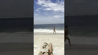 🇧🇷 Sunny day at Copacabana beach Brazil🌅