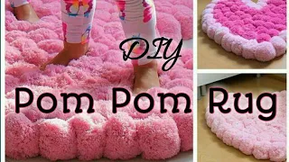 DIY Pom-Pom Rug in 2 ways