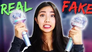 I BOUGHT A FAKE CARAT BONG?! 😱 | Seventeen Fake vs Real Lightstick Ver. 2 Unboxing & Comparison