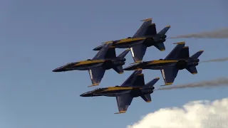 2019 New York International Air Show - USN Blue Angels (& Red Arrows departure)