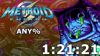 Metroid Fusion Any% Speedrun (No Memory Corruption) - 1:21:21