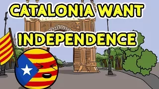 Catalonia wants independence - Countryballs