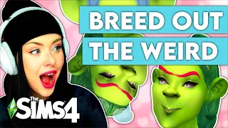 BREED OUT THE WEIRD CHALLENGE // Sims 4 CAS (Create a Sim) Challenge