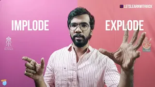 Explode vs Implode | English Through IPL Medium |  Lets Learn | IPL2021 | Vocabulary | RRvsRCB