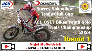 ACU OSET Bikes Youth Solo Trials Championship 2024 Round 1 - Surrey Schoolboy Trials Club Cup