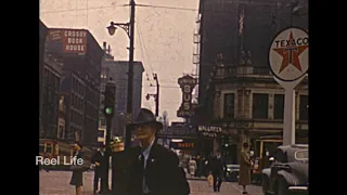 1941 Chicago street scene. Great colour!
