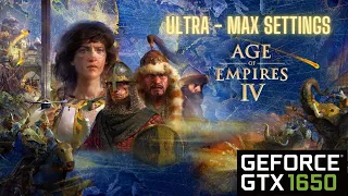 Age of Empires IV | GTX 1650 | Max / Ultra Settings | Gameplay | Benchmark | ASUS TUF FX505DT