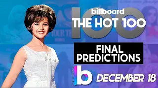 Final Predictions! Billboard Hot 100 Top 50 Singles (December 18th, 2021)