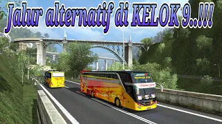 Jalur alternatif di KELOK 9 - PO. Sempati Star SCANIA K410ib skyview coach || ETS2 MOD INDONESIA