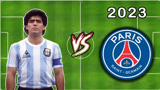 Maradona VS PSG 2023 (Messi-Neymar-Mbappe-Verratti-Ramos-Hakimi-Kimpembe-Marquinhos)