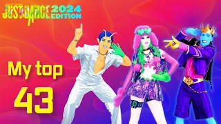 Just Dance 2024 Editon : My top 43 dance (After 8 week)