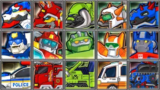 Rescue Bots Griffin Rock + Dino Robot Corps - TRex/Triceratops/Stegosaurus/Ankylosaur/Euoplocephalus