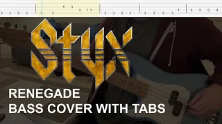 Styx - Renegade (Bass Cover with Tabs)