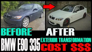 COST $$ BUILDING AN E90 BMW 335 EXTERIOR IN 10 MINUTES !!!