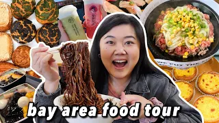 What I Eat in a Weekend in the BAY AREA! (hotpot, sushi, egg tarts, dumplings, korean fried chicken)