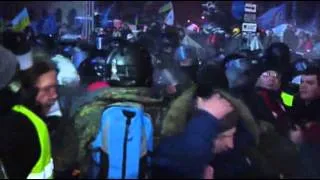 Raw: Ukrainian Police Clash With Demonstrators