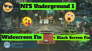 NFS Underground Widescreen Fix + Black screen Fix #nfs #ea