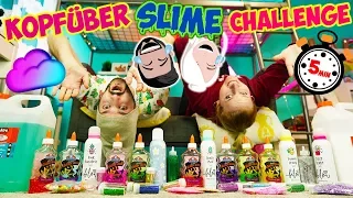 KOPFÜBER SLIME CHALLENGE! Kaan Vs. Nina mit HEFTIGER 5 Minuten Schleim Challenge!