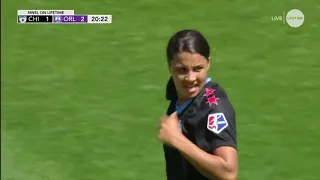 GOAL: Sam Kerr scores her first goal of the game