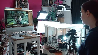 Behind the scenes of my stop motion animation "To fit in"