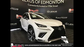 White 2019 Lexus NX 300 F Sport Series 1 Review Edmonton Alberta - Lexus of Edmonton New