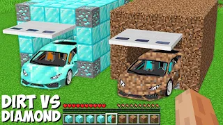 Which CAR IS BETTER DIAMOND VS DIRT in Minecraft ? GARAGE WITH SUPER CAR !