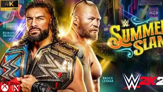 SUMMERSLAM 2022 | ROMAN REIGNS VS BROCK LESNAR | LASTMAN STANDING | (WWE 2K22 NEW GAMEPLAY) 4K 60FPS