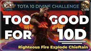 Flames of Frugality - 10 Divine Righteous Fire Explode Chieftain [PoE 3.22 TotA Build Guide]