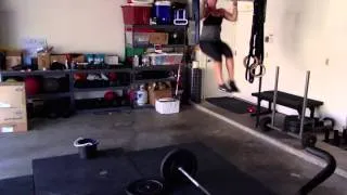 EMOM x14 min; Odd: 5 Thrusters 75# Even: 4-5 UB pull-ups